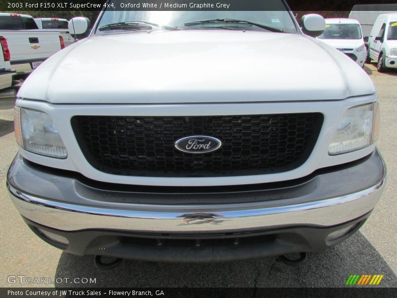 Oxford White / Medium Graphite Grey 2003 Ford F150 XLT SuperCrew 4x4