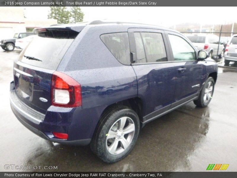 True Blue Pearl / Light Pebble Beige/Dark Slate Gray 2016 Jeep Compass Latitude 4x4
