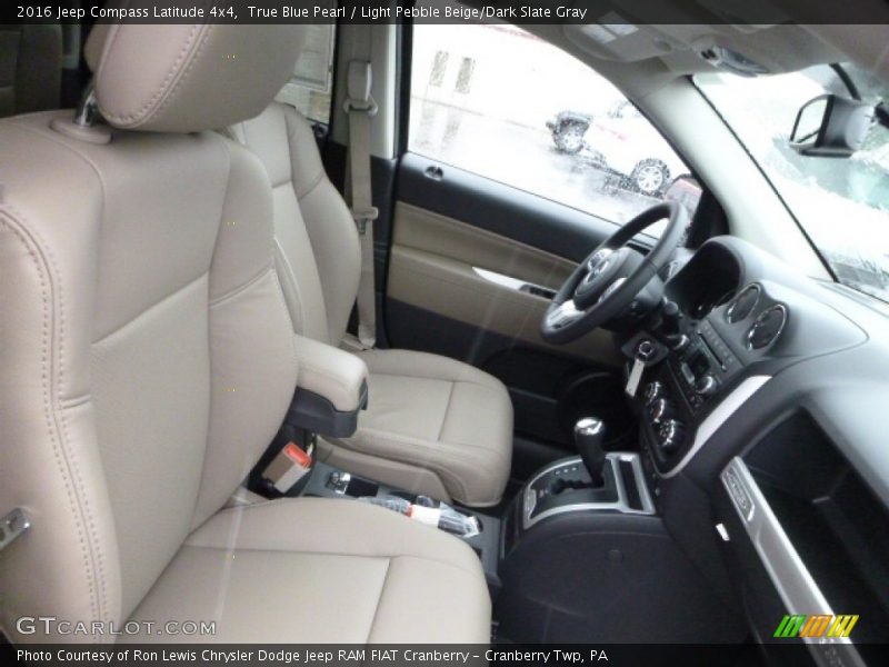 True Blue Pearl / Light Pebble Beige/Dark Slate Gray 2016 Jeep Compass Latitude 4x4