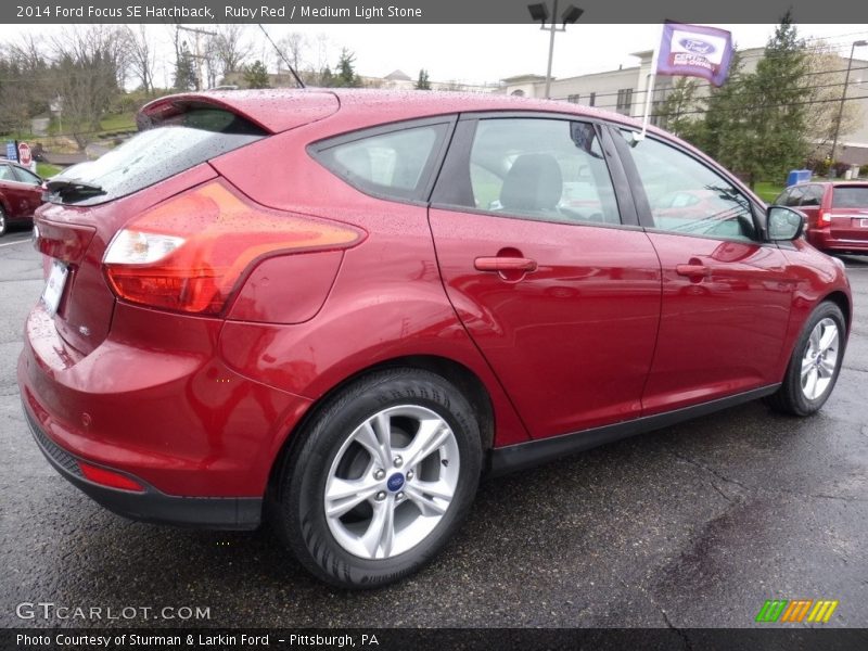 Ruby Red / Medium Light Stone 2014 Ford Focus SE Hatchback
