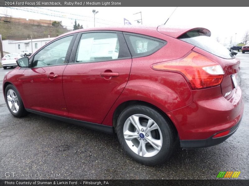 Ruby Red / Medium Light Stone 2014 Ford Focus SE Hatchback