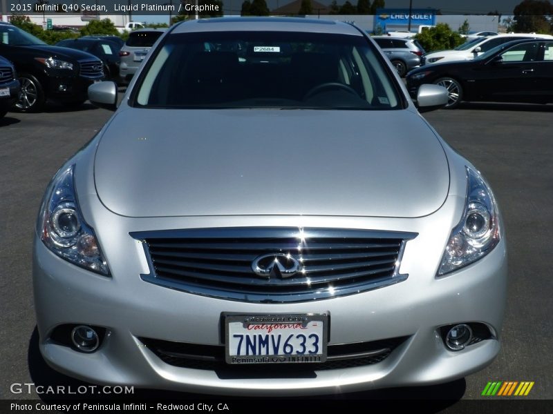 Liquid Platinum / Graphite 2015 Infiniti Q40 Sedan