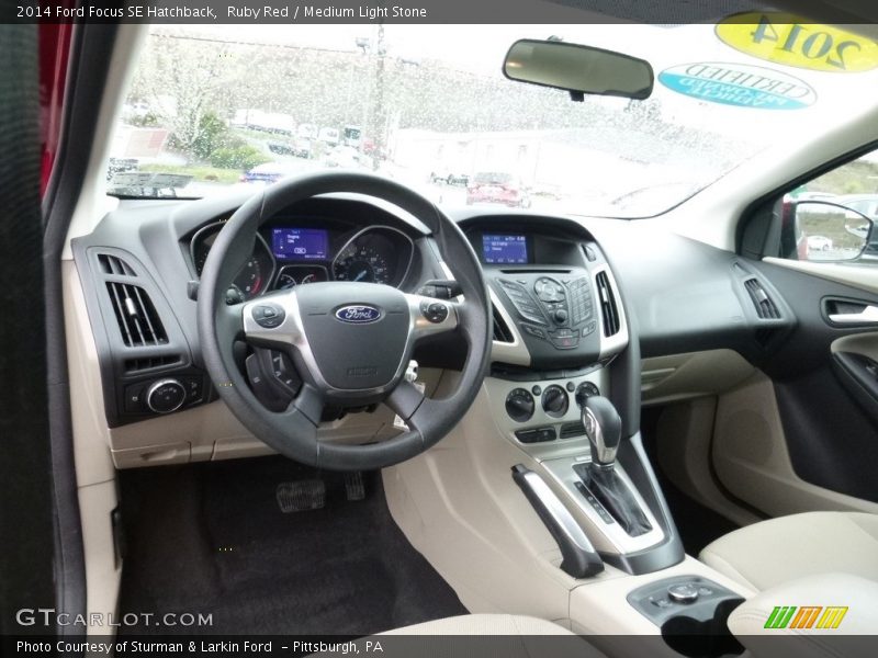 Ruby Red / Medium Light Stone 2014 Ford Focus SE Hatchback