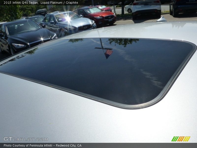 Liquid Platinum / Graphite 2015 Infiniti Q40 Sedan