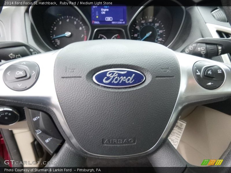 Ruby Red / Medium Light Stone 2014 Ford Focus SE Hatchback