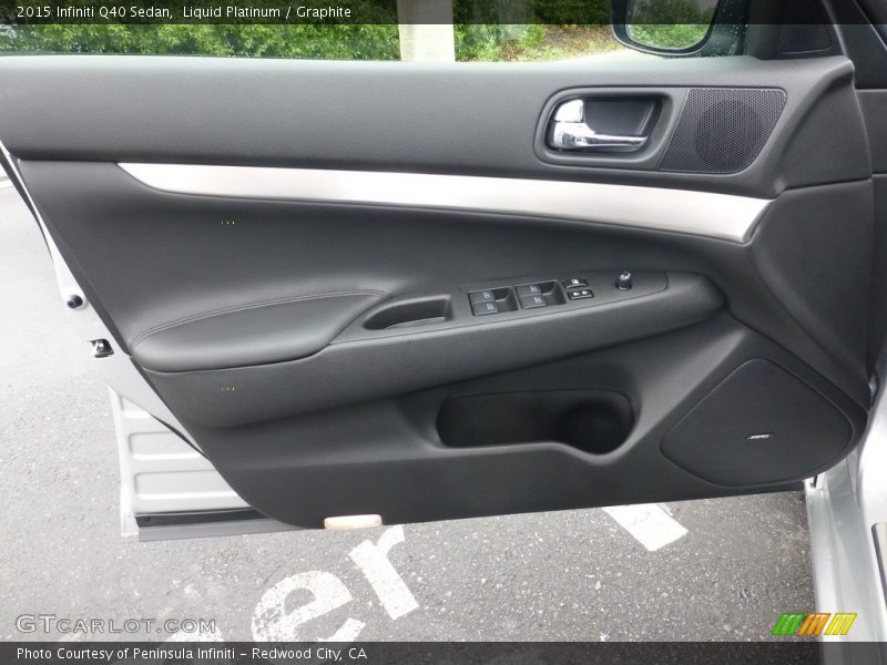 Liquid Platinum / Graphite 2015 Infiniti Q40 Sedan
