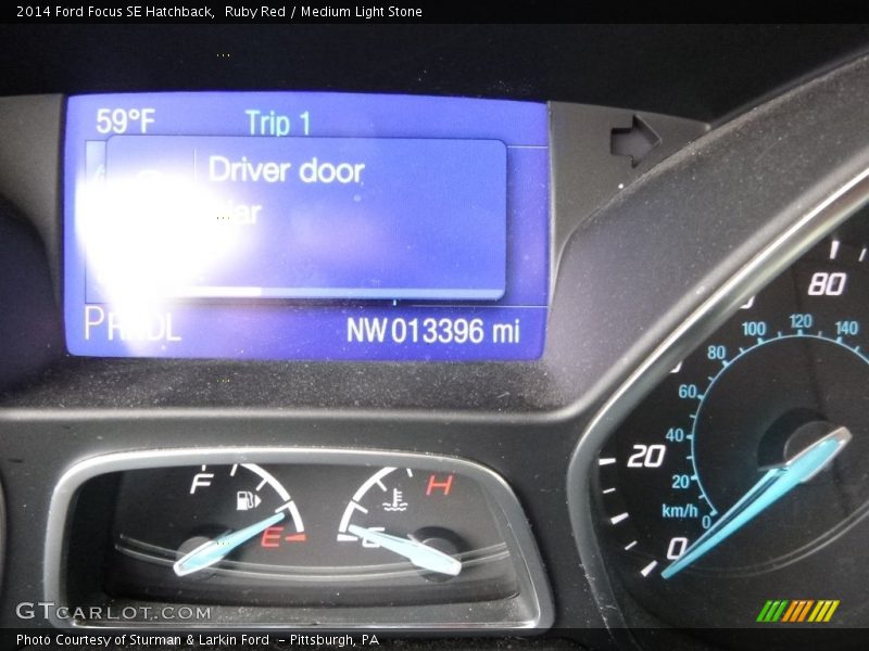 Ruby Red / Medium Light Stone 2014 Ford Focus SE Hatchback