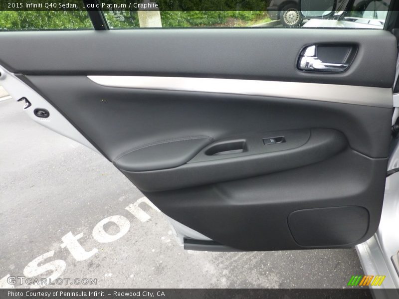 Liquid Platinum / Graphite 2015 Infiniti Q40 Sedan