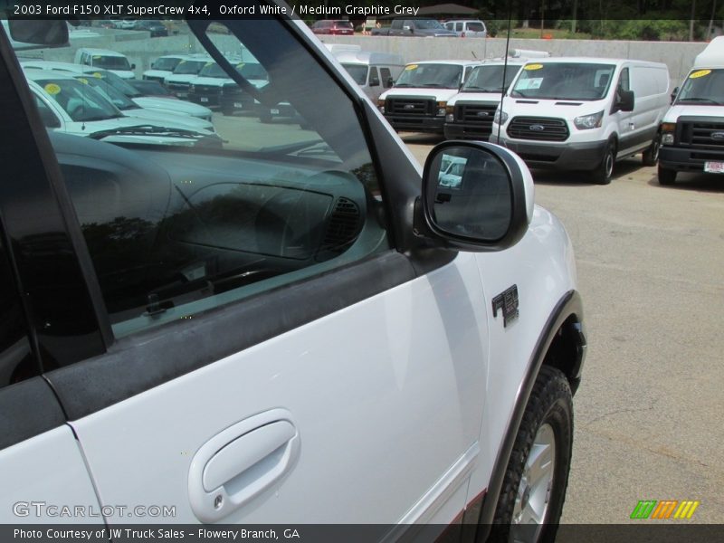 Oxford White / Medium Graphite Grey 2003 Ford F150 XLT SuperCrew 4x4