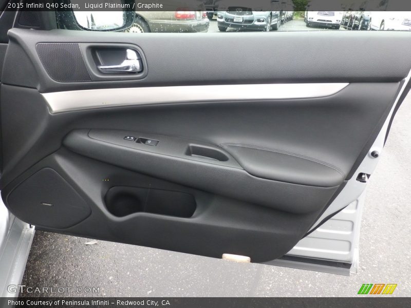 Liquid Platinum / Graphite 2015 Infiniti Q40 Sedan