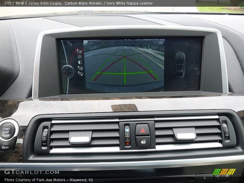 Carbon Black Metallic / Ivory White Nappa Leather 2012 BMW 6 Series 640i Coupe