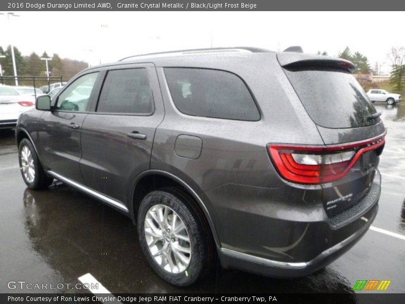 Granite Crystal Metallic / Black/Light Frost Beige 2016 Dodge Durango Limited AWD