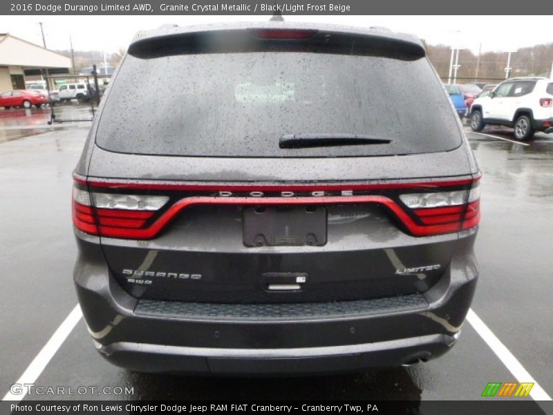 Granite Crystal Metallic / Black/Light Frost Beige 2016 Dodge Durango Limited AWD