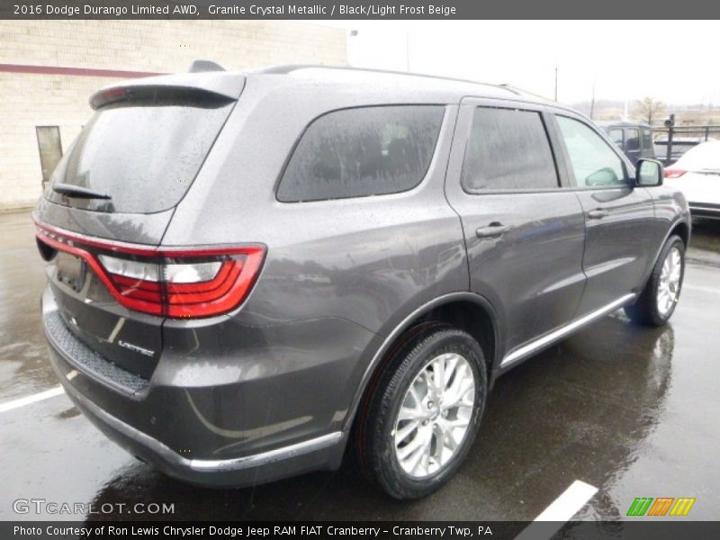 Granite Crystal Metallic / Black/Light Frost Beige 2016 Dodge Durango Limited AWD