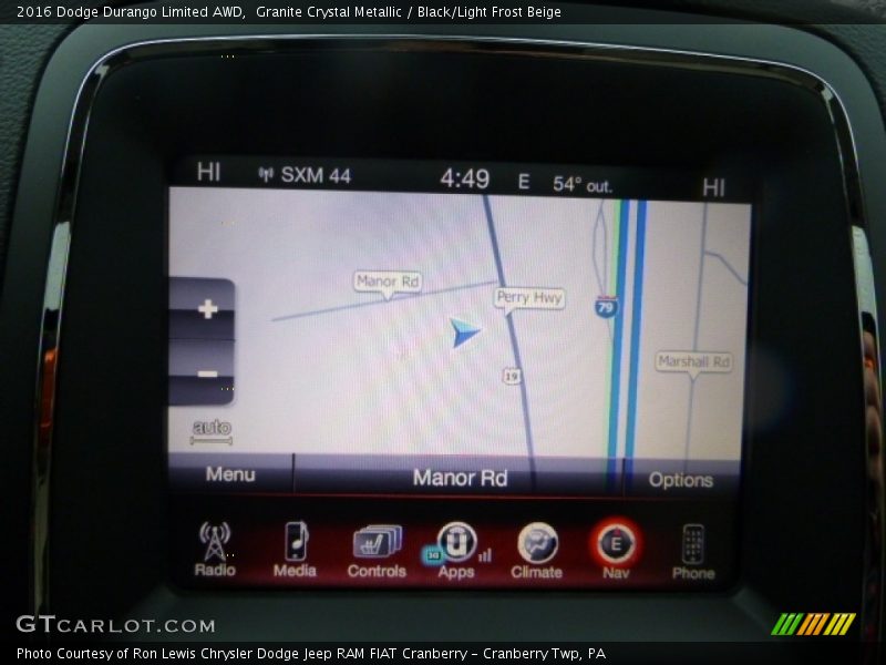 Granite Crystal Metallic / Black/Light Frost Beige 2016 Dodge Durango Limited AWD