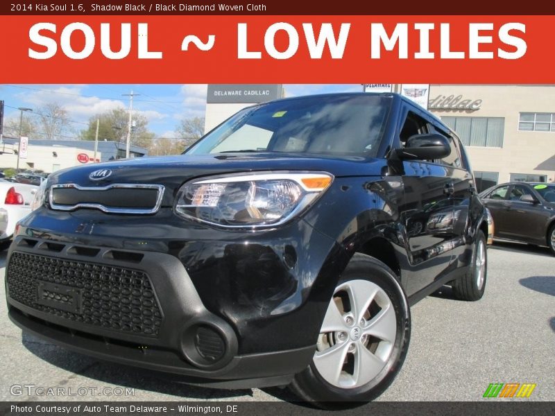 Shadow Black / Black Diamond Woven Cloth 2014 Kia Soul 1.6