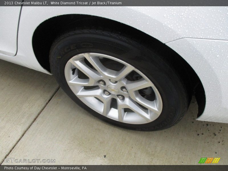 White Diamond Tricoat / Jet Black/Titanium 2013 Chevrolet Malibu LT