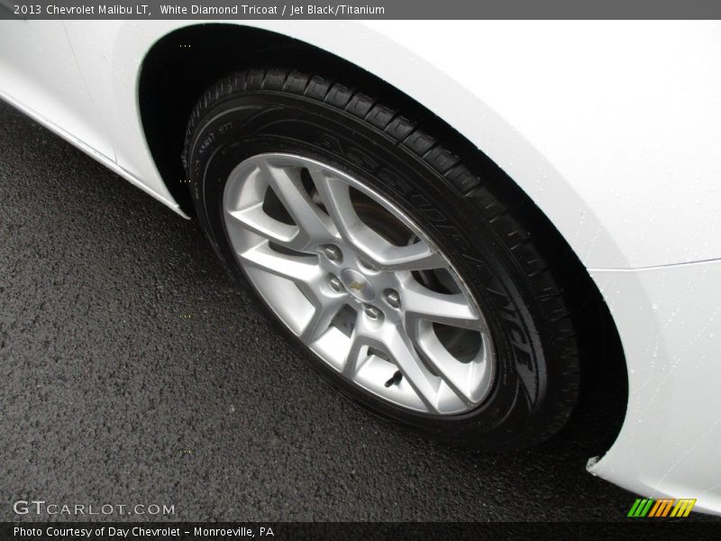 White Diamond Tricoat / Jet Black/Titanium 2013 Chevrolet Malibu LT