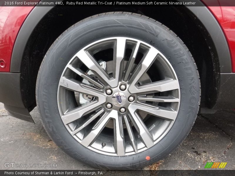 Ruby Red Metallic Tri-Coat / Platinum Medium Soft Ceramic Nirvana Leather 2016 Ford Explorer Platinum 4WD