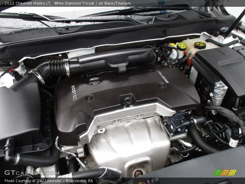 White Diamond Tricoat / Jet Black/Titanium 2013 Chevrolet Malibu LT