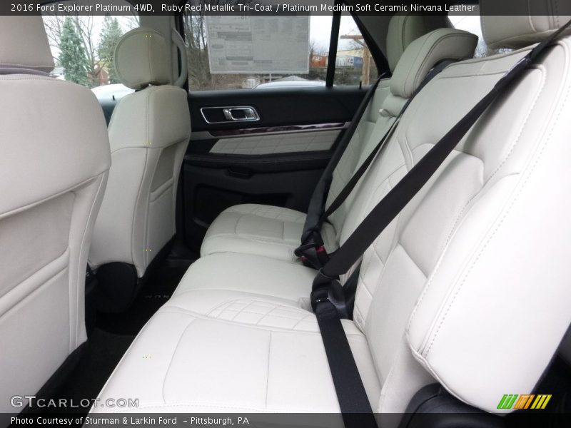 Ruby Red Metallic Tri-Coat / Platinum Medium Soft Ceramic Nirvana Leather 2016 Ford Explorer Platinum 4WD