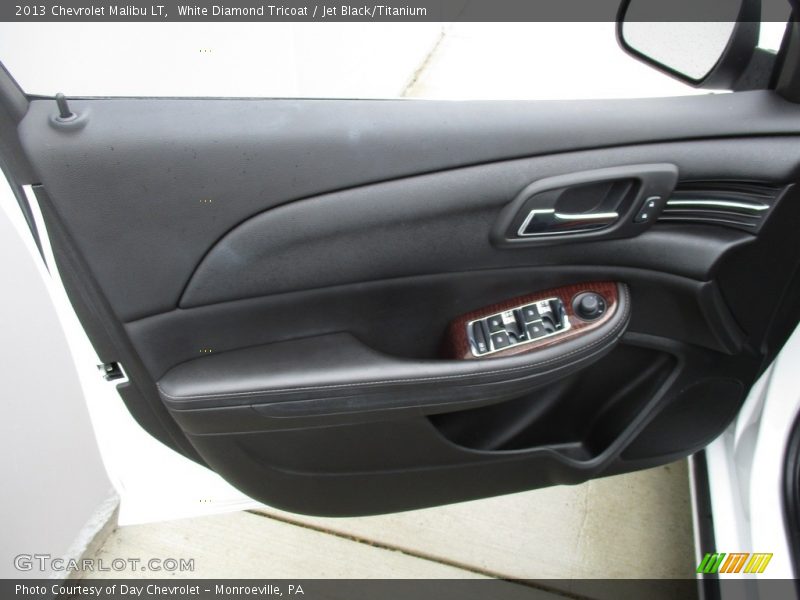 White Diamond Tricoat / Jet Black/Titanium 2013 Chevrolet Malibu LT