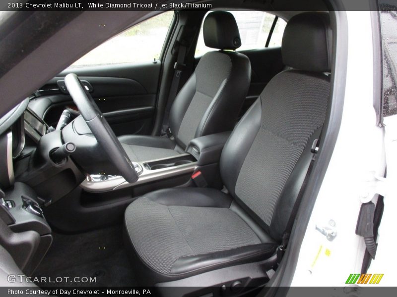 White Diamond Tricoat / Jet Black/Titanium 2013 Chevrolet Malibu LT