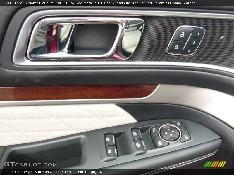 Ruby Red Metallic Tri-Coat / Platinum Medium Soft Ceramic Nirvana Leather 2016 Ford Explorer Platinum 4WD