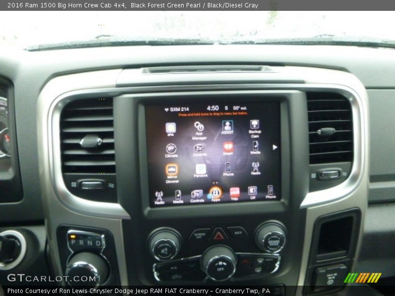 Black Forest Green Pearl / Black/Diesel Gray 2016 Ram 1500 Big Horn Crew Cab 4x4