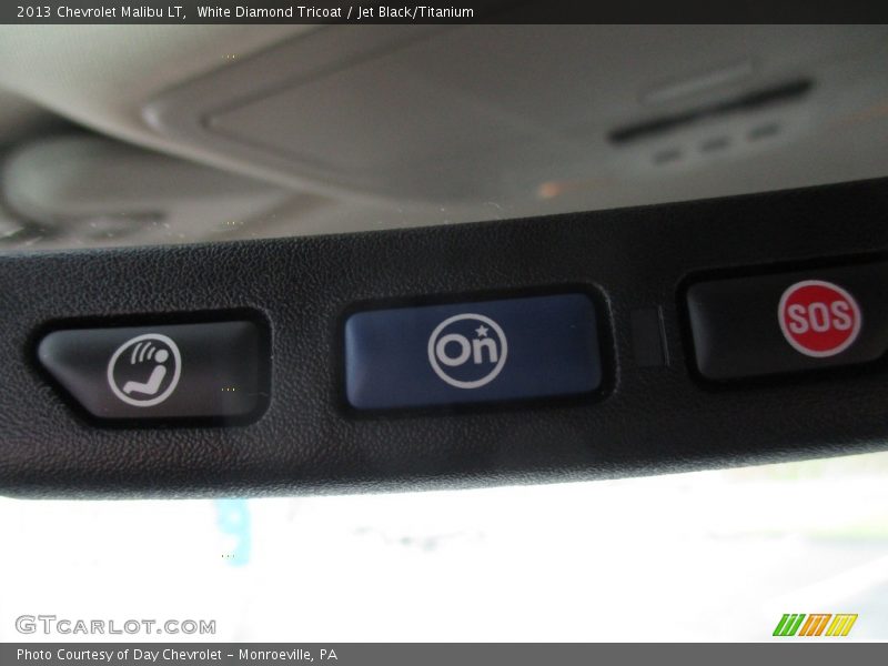 White Diamond Tricoat / Jet Black/Titanium 2013 Chevrolet Malibu LT