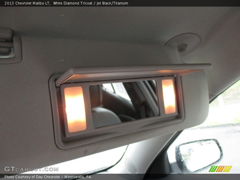 White Diamond Tricoat / Jet Black/Titanium 2013 Chevrolet Malibu LT