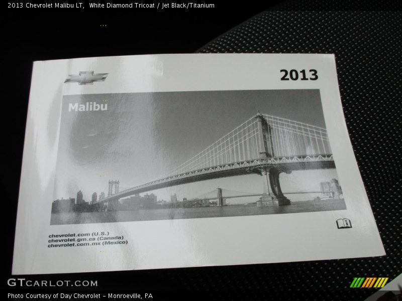 White Diamond Tricoat / Jet Black/Titanium 2013 Chevrolet Malibu LT