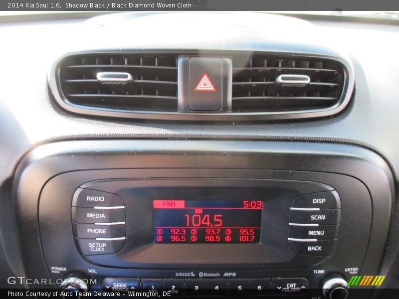 Shadow Black / Black Diamond Woven Cloth 2014 Kia Soul 1.6