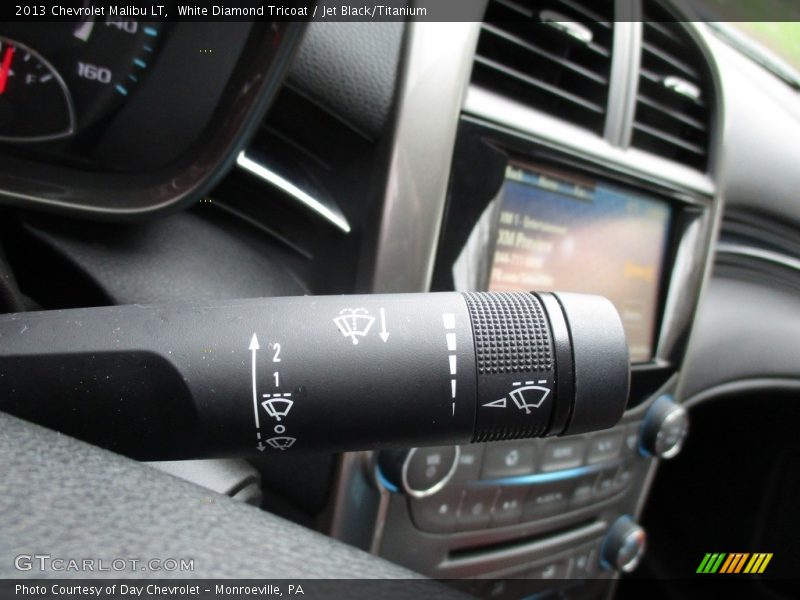 White Diamond Tricoat / Jet Black/Titanium 2013 Chevrolet Malibu LT