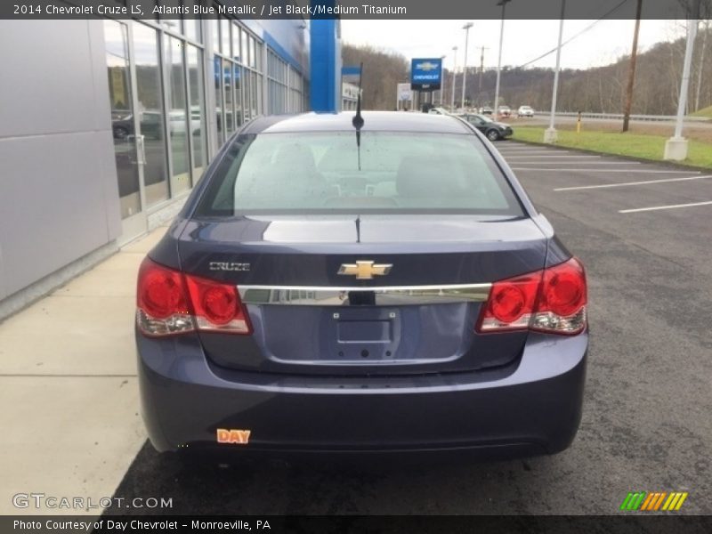 Atlantis Blue Metallic / Jet Black/Medium Titanium 2014 Chevrolet Cruze LS