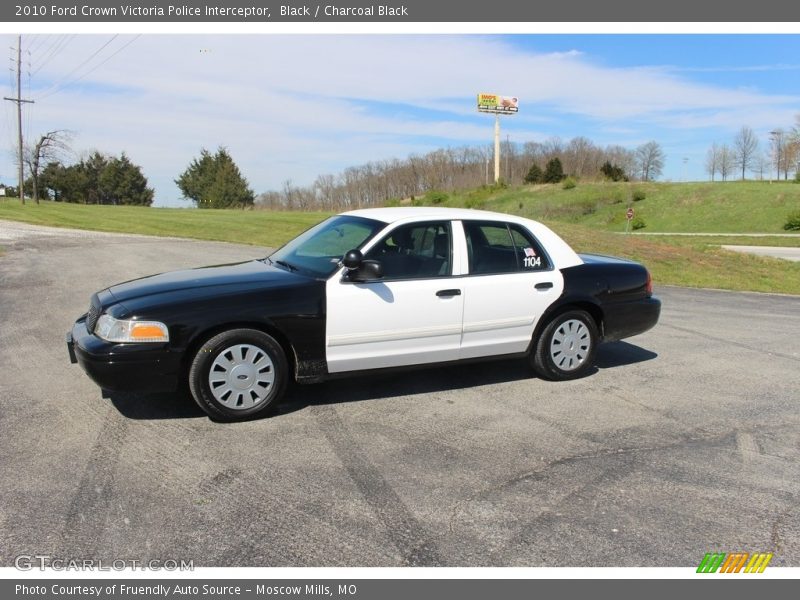 Black / Charcoal Black 2010 Ford Crown Victoria Police Interceptor