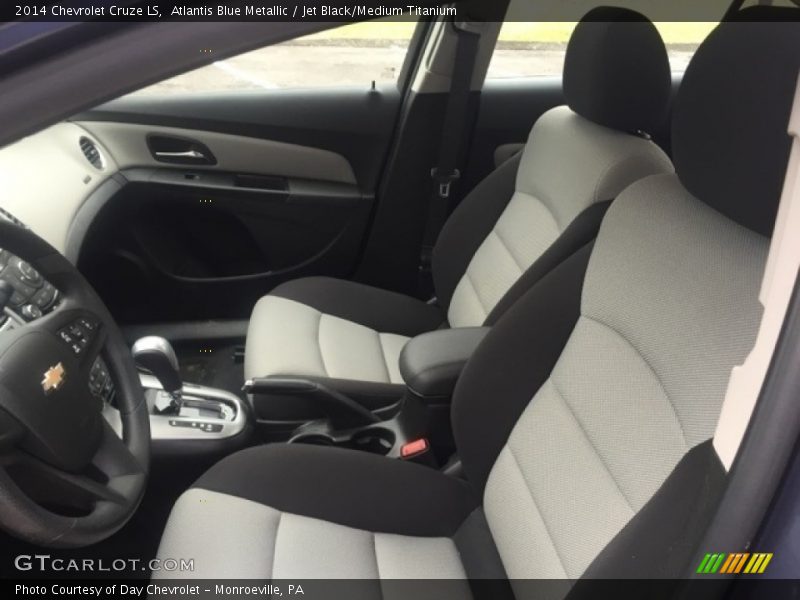 Atlantis Blue Metallic / Jet Black/Medium Titanium 2014 Chevrolet Cruze LS