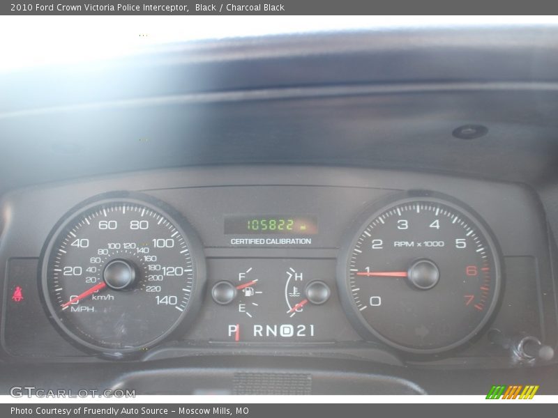 Black / Charcoal Black 2010 Ford Crown Victoria Police Interceptor