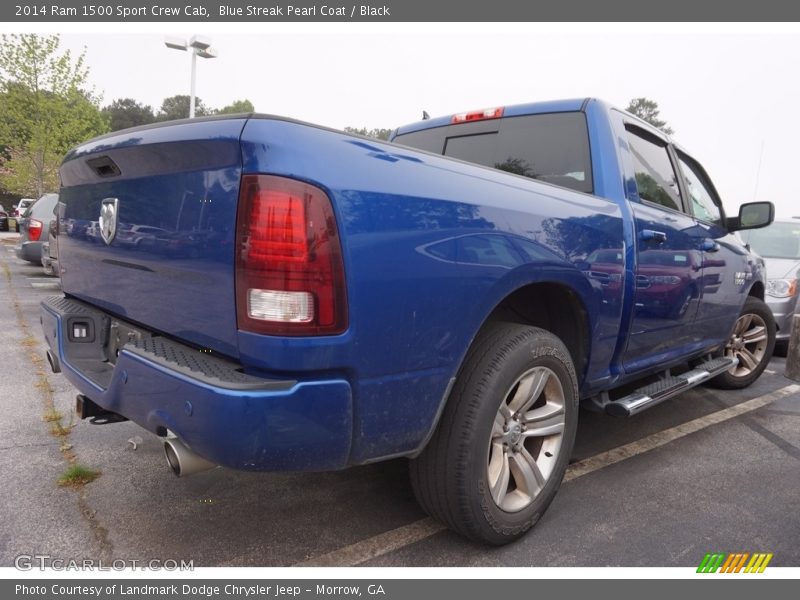 Blue Streak Pearl Coat / Black 2014 Ram 1500 Sport Crew Cab