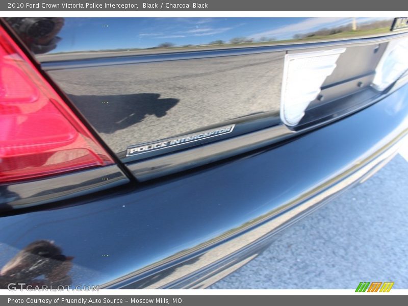 Black / Charcoal Black 2010 Ford Crown Victoria Police Interceptor