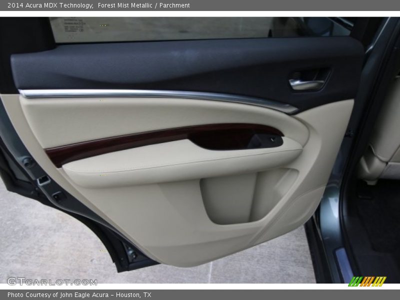 Forest Mist Metallic / Parchment 2014 Acura MDX Technology