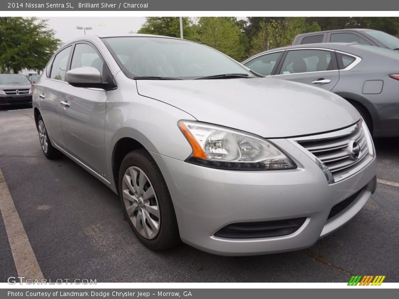 Brilliant Silver / Charcoal 2014 Nissan Sentra SL