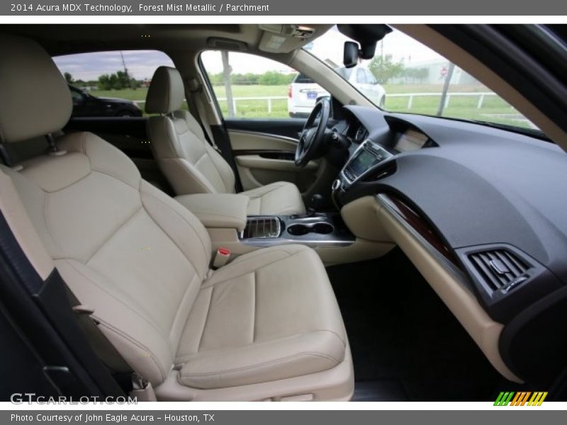 Forest Mist Metallic / Parchment 2014 Acura MDX Technology