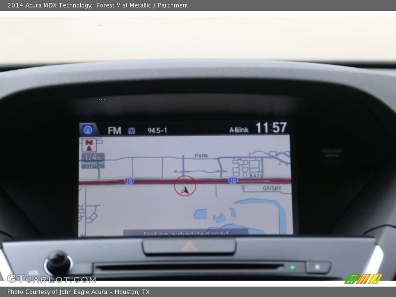 Forest Mist Metallic / Parchment 2014 Acura MDX Technology
