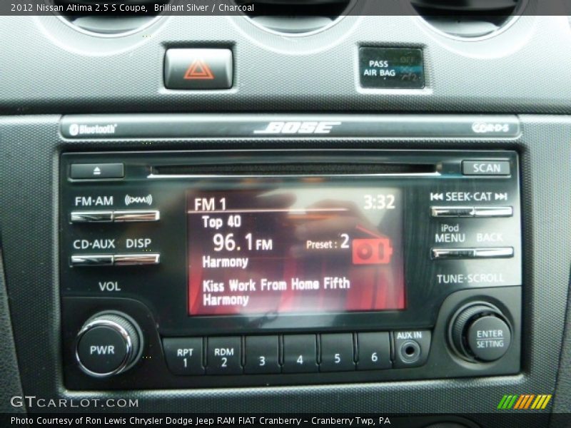 Brilliant Silver / Charcoal 2012 Nissan Altima 2.5 S Coupe