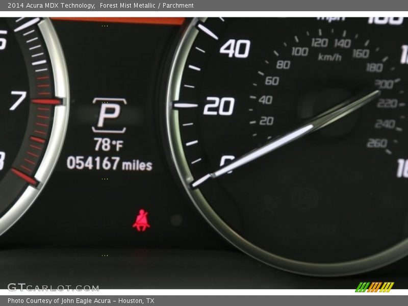 Forest Mist Metallic / Parchment 2014 Acura MDX Technology