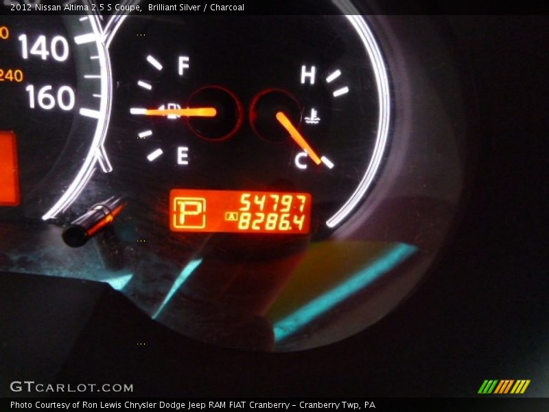 Brilliant Silver / Charcoal 2012 Nissan Altima 2.5 S Coupe