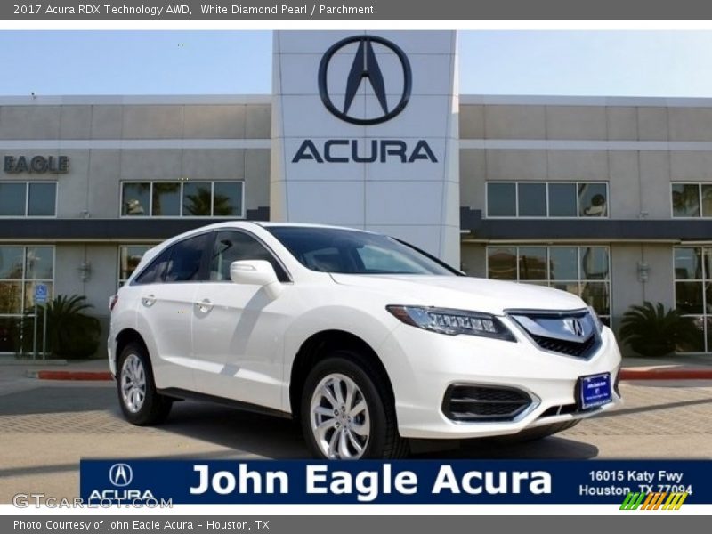 White Diamond Pearl / Parchment 2017 Acura RDX Technology AWD