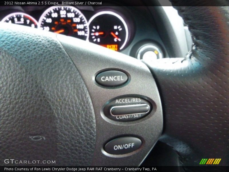 Brilliant Silver / Charcoal 2012 Nissan Altima 2.5 S Coupe