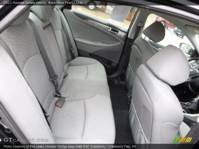 Black Onyx Pearl / Gray 2011 Hyundai Sonata Hybrid